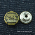 vintage antoque old brass new jeans move buttons for denim